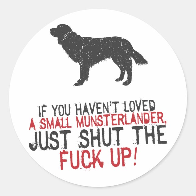 Small Munsterlander Classic Round Sticker (Front)