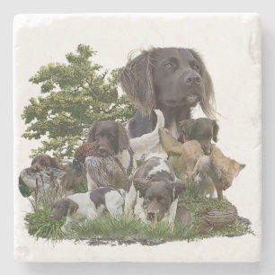 Small Munsterlander Stone Coaster