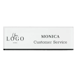 Small Name Badge Magnet Custom Logo Employee Staff