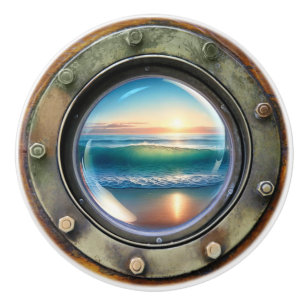 Small Nautical - Ocean Ceramic Drawer Knobs
