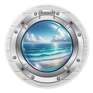 Small Nautical - Ocean Ceramic Drawer Knobs