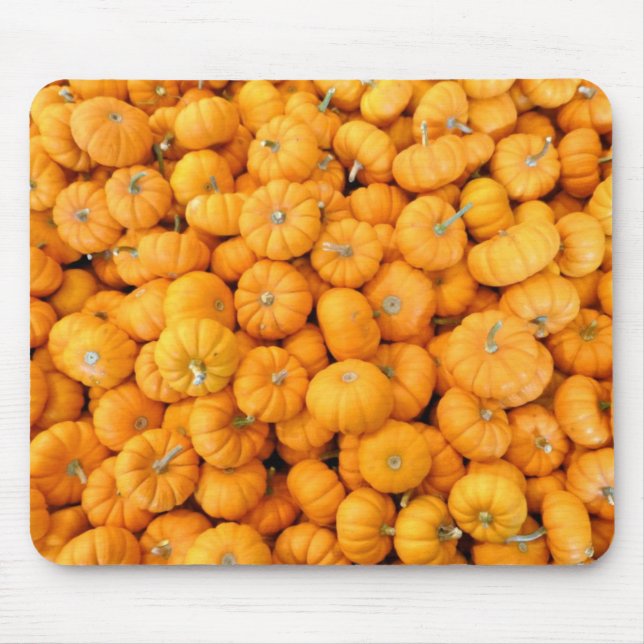 Small Orange Fall Harvest Pumpkins Mouse Pad (Front)