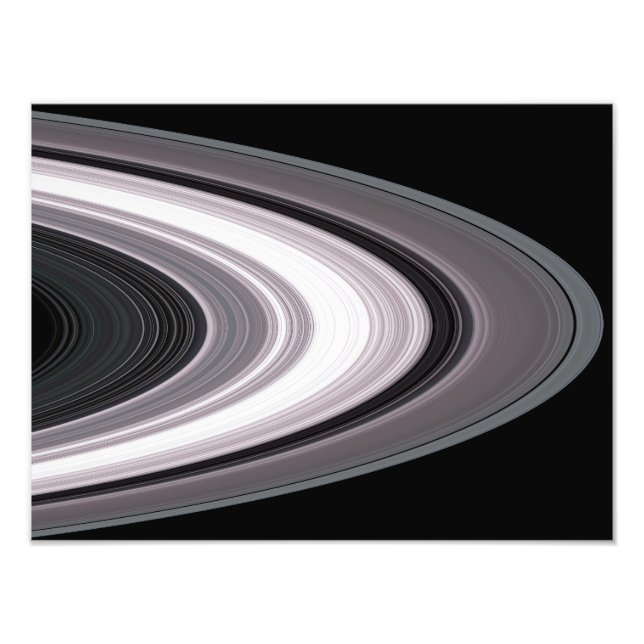 Small Particles in SaturnÃ¯Â¿Â½s Rings Photo Print (Front)