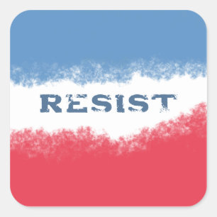 Small Patriotic Vote Blue Political Square Sticker