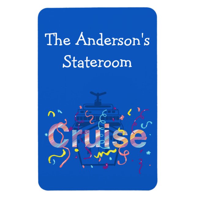 Small Personalised Cruise Stateroom Magnet (Vertical)