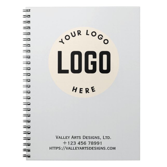 Small Personalised Notebook Custom Business Logo (Front)