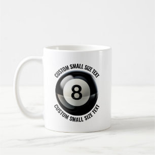 Small Personalised Text Tennis Ball  11 oz. Custom Coffee Mug