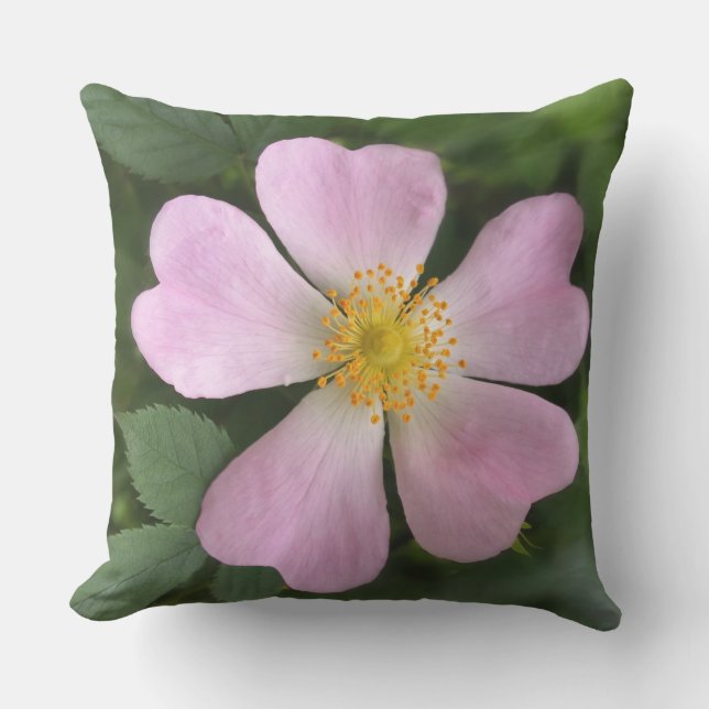 small pink flower outdoor cushion (Front)