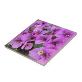 small pink flowers ceramic tile (Side)