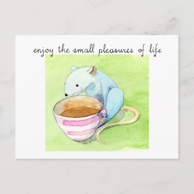 Small Pleasures Postcard (Front)