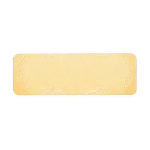Small Pretty Yellow Apothecary Label Return Address Label