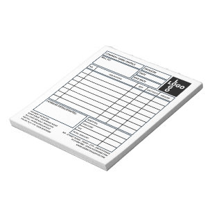 Small Pro-Logo Business Invoice Sales Receipt Notepad