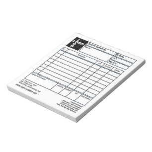 Small Pro-Logo Company Invoice/Quotation Notepad