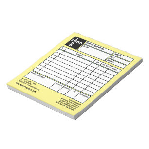 Small Pro-Logo Company Invoice/Quotation Notepad