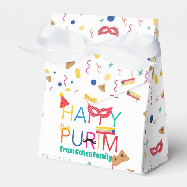 Small Purim mishloah manut box  (Front Side)