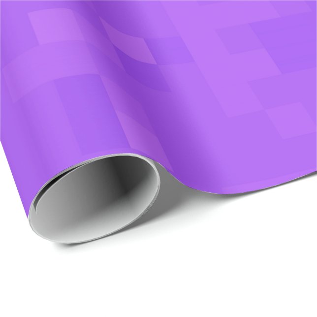 Small Purple Mosaic Square Tiles, Gift Wrap Paper (Roll Corner)