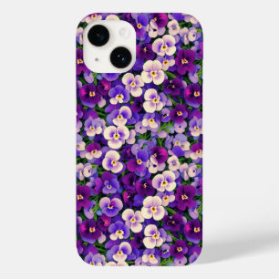 Small Purple Pansies Phone Case