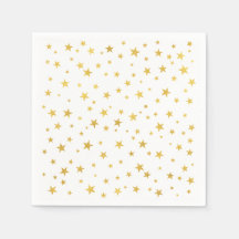Small Random Gold Stars Pattern