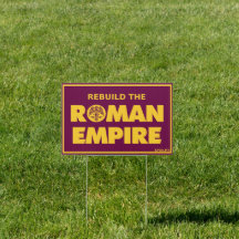 Small Rebuild The Roman Empire English Sign