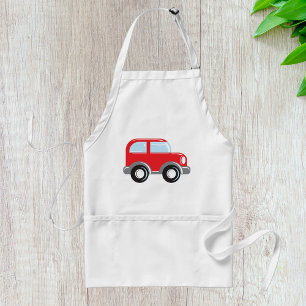 Small Red Car Standard Apron