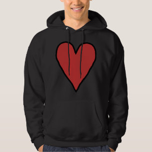 Small Red Heart of Love 10 Hoodie