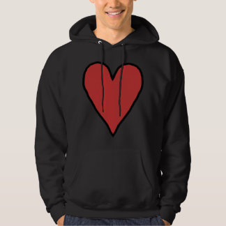 Small Red Heart of Love 10 Hoodie
