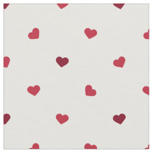 Small Red Hearts Fabric