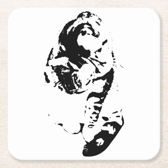 Small Rituals, Warm Sips Square Paper Coaster (Front)