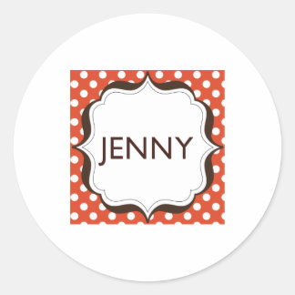 Small Round Stickers - logo centred