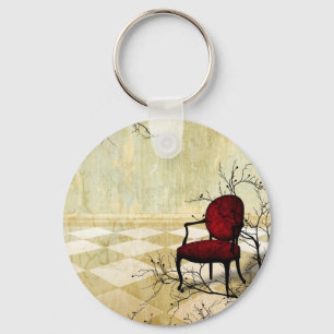 Small Royal Chair with Branches Key Ring