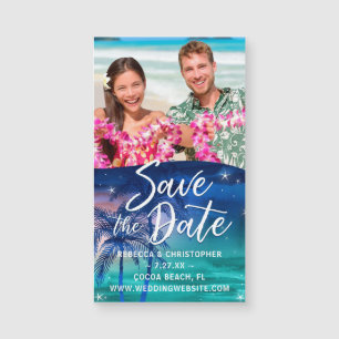 Small Save the Date Magnets Cheap   Beach Wedding