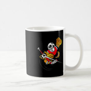 Small Saves Cartoon Hockey Goalie Action Save Coffee Mug