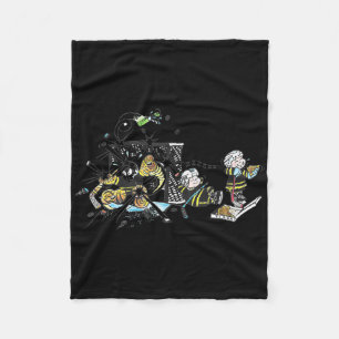 Small Saves Hockey Goalie Alone No Help Lonely Pos Fleece Blanket
