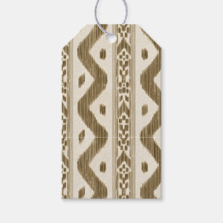 Small Scale Tuscan Ikat on Cream Gift Tags