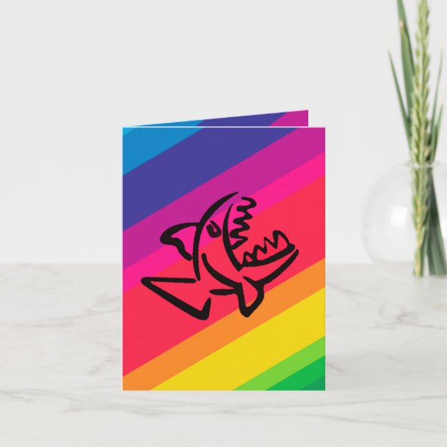 small shark note card (Front)