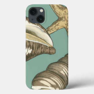 Small Shell Trio on Teal iPhone 13 Case