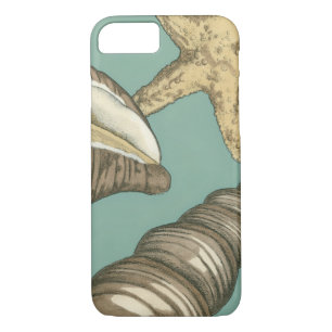 Small Shell Trio on Teal iPhone 8/7 Case
