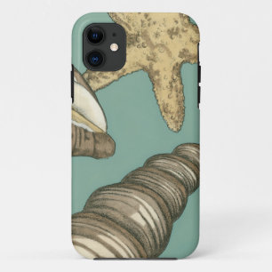 Small Shell Trio on Teal iPhone 11 Case