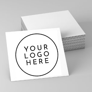 Small Simple Budget Custom Logo  Rubber Stamp