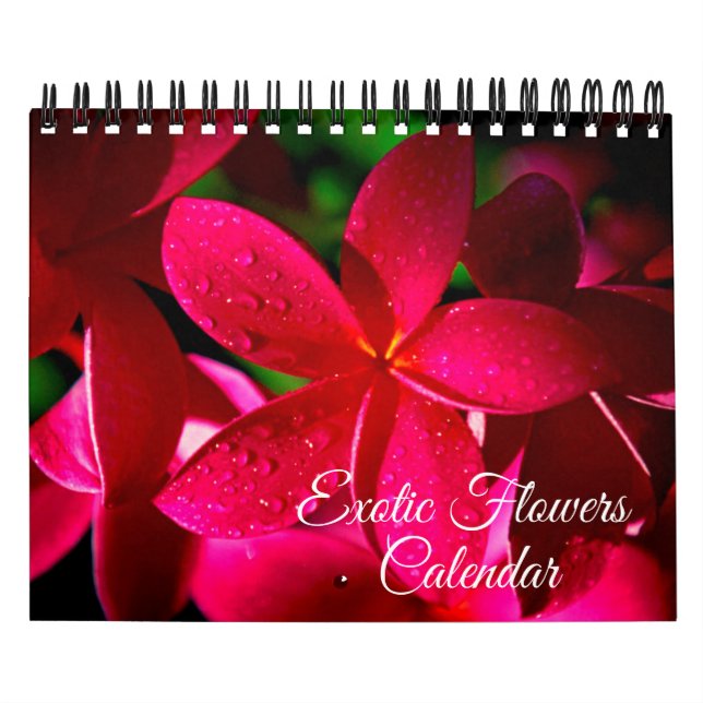 Small Size Exotic Flowers Calendar (Cover)