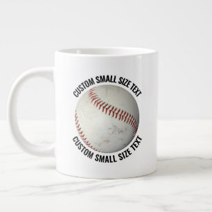 Small Size Personalised Text Baseball Custom Large Coffee Mug