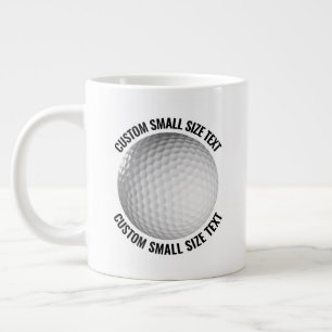 Small Size Personalised Text Tennis Ball Custom Large Coffee Mug