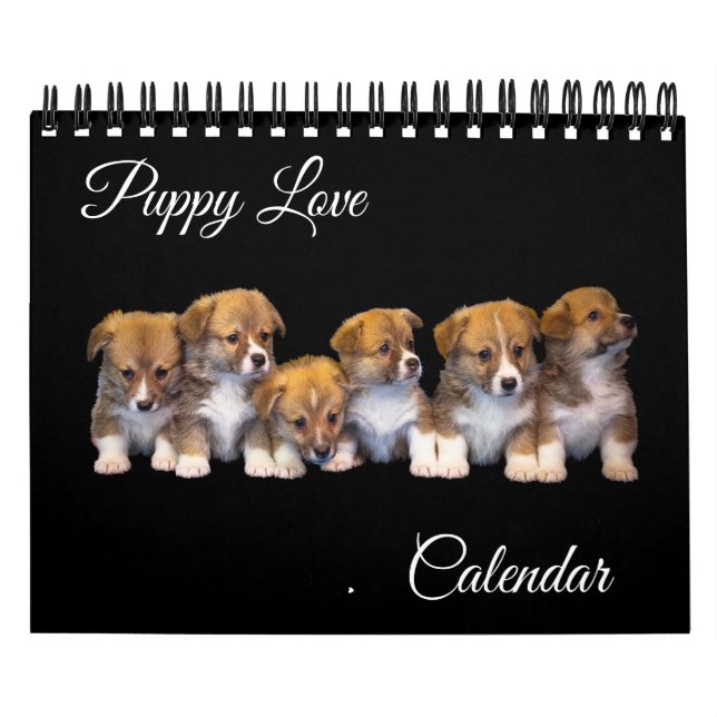Small Size Puppy Love Calendar (Cover)