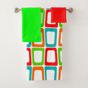 Small Skewed Rectangles Bath Towel Set