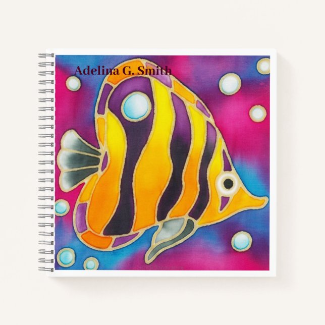 Small Spiral Notebook - Angelfish (Front)