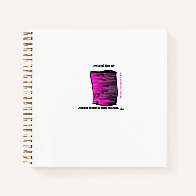 Small spiral notebook - LBC diamond pattern (Front)