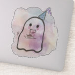 Small Spirit Celts Birthday<br><div class="desc">A small ghost celebrates his birthday with a cake. Water colors background.</div>