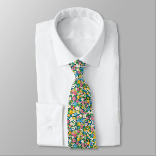 Small Spring Flowers Pattern Tie