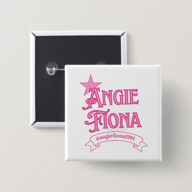Small Square Button Badge (Front & Back)