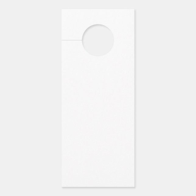 Small Standard Doorhanger, Standard Semi Gloss Door Hanger (Front)